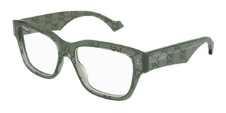 Gucci GG1428O men Green Squared Eyeglasses