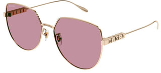 Gucci GG1435SA women Gold Geometric Sunglasses