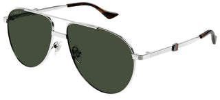 Gucci GG1440S men Silver Pilot Sunglasses