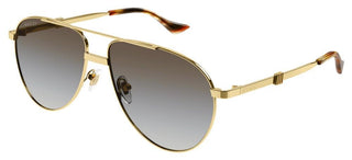 Gucci GG1440S men Gold Pilot Sunglasses