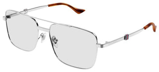 Gucci GG1441S men Silver Squared Sunglasses