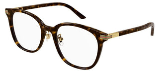 Gucci GG1453OK women Havana Round Eyeglasses