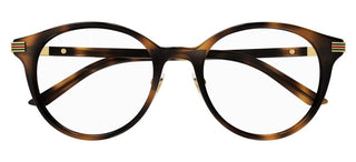 Gucci GG1454OK women Havana Round Eyeglasses