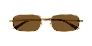 Gucci GG1457S men Havana Squared Sunglasses