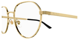 Gucci GG1458O men Gold Round Eyeglasses