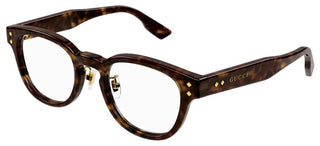 Gucci GG1470OJ men Havana Round Eyeglasses