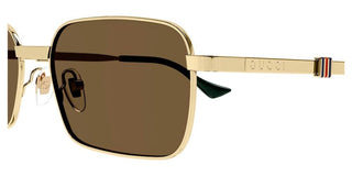 Gucci GG1495S men Gold Squared Sunglasses