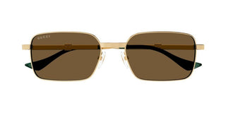 Gucci GG1495S men Gold Squared Sunglasses