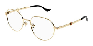 Gucci GG1496O men Gold Round Eyeglasses