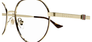 Gucci GG1496O men Gold Round Eyeglasses