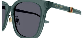 Gucci GG1498SK men Green Squared Sunglasses