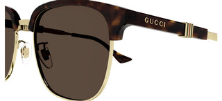 Gucci GG1499SK men Havana Squared Sunglasses