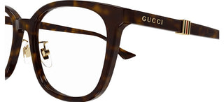 Gucci GG1500OK men Havana Squared Eyeglasses