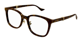 Gucci GG1500OK men Havana Squared Eyeglasses