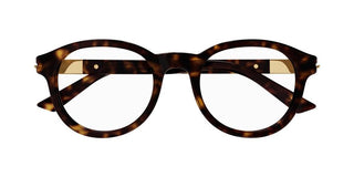 Gucci GG1503O men Havana Round Eyeglasses