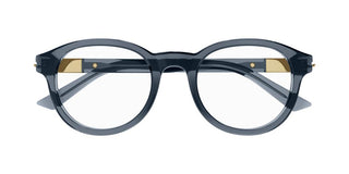 Gucci GG1503O men Blue Round Eyeglasses