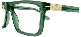 Gucci GG1504O men Green Squared Eyeglasses