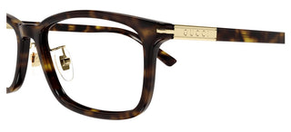 Gucci GG1506OJ women Havana Squared Eyeglasses