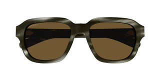 Gucci GG1508S men Havana Squared Sunglasses