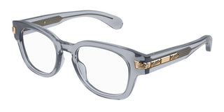 Gucci GG1518O men Grey Round Eyeglasses