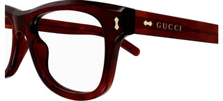 Gucci GG1526O men Red Squared Eyeglasses