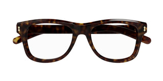 Gucci GG1526O men Havana Squared Eyeglasses