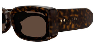 Gucci GG1528S women Havana Squared Sunglasses