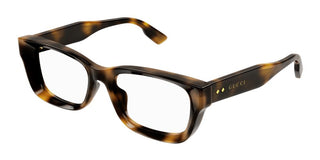 Gucci GG1533OA women Havana Squared Eyeglasses