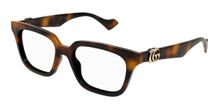 Gucci GG1536O women Havana Squared Eyeglasses