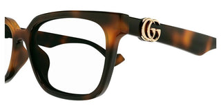 Gucci GG1537OK women Havana Squared Eyeglasses