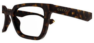 Gucci GG1539O men Havana Squared Eyeglasses