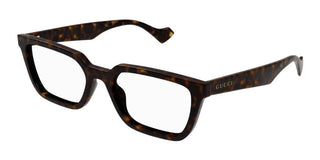 Gucci GG1539O men Havana Squared Eyeglasses