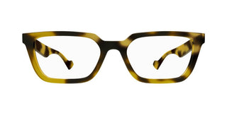 Gucci GG1539O men Yellow Squared Eyeglasses