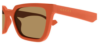 Gucci GG1539S men Orange Squared Sunglasses