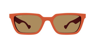 Gucci GG1539S men Orange Squared Sunglasses