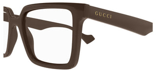 Gucci GG1540O men Brown Squared Eyeglasses