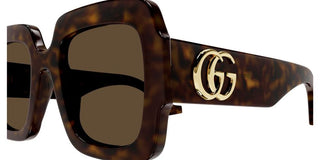 Gucci GG1547S women Havana Oversize Sunglasses