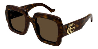 Gucci GG1547S women Havana Oversize Sunglasses