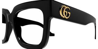 Gucci GG1549O women Black Squared Eyeglasses