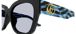 Gucci GG1550SK women Blue Squared Sunglasses