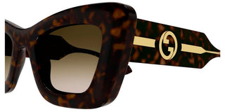 Gucci GG1552S women Havana Butterfly Sunglasses