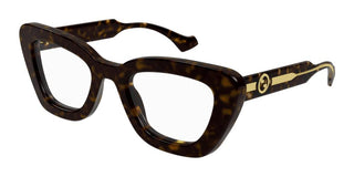 Gucci GG1555O women Havana Cat Eye Eyeglasses