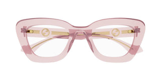 Gucci GG1555O women Pink Cat Eye Eyeglasses