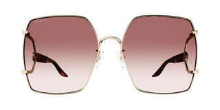 Gucci GG1562S women Gold Oversize Sunglasses