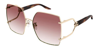 Gucci GG1562S women Gold Oversize Sunglasses