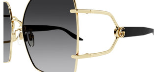 Gucci GG1564SA women Gold Oversize Sunglasses