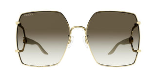 Gucci GG1564SA women Gold Oversize Sunglasses