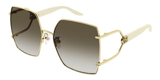 Gucci GG1564SA women Gold Oversize Sunglasses