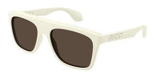 Gucci GG1570S men White Squared Sunglasses