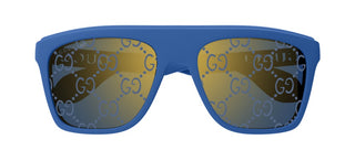 Gucci GG1570S men Blue Squared Sunglasses